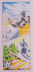 BORD DE MER-MAILLOTS DE BAIN . N°6386 . Encre crayons de couleur 25x10cm