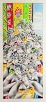 BORD DE MER-MAILLOTS DE BAIN .  N°6396 . Encre crayons de couleurs 36x15cm