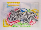 BORD DE MER-MAILLOTS DE BAIN .  N°6403 . Encre crayons de couleur 27x38cm